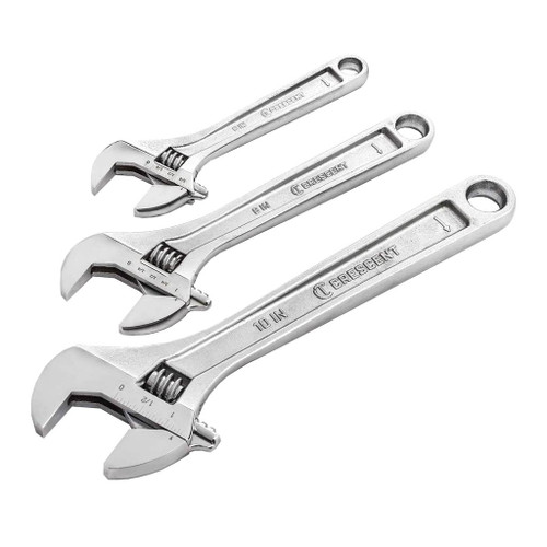 Crescent 3-Piece Adjustable Wrench Set 6", 8", 10"
