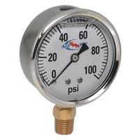 AgSmart Stainless Steel Gauge - 4" Diameter, 100 PSI