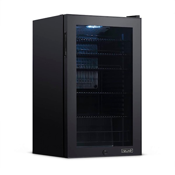 Newair 19 In. 126-Can Capacity Beverage Cooler W/ Adjustable Shelves (Modern Black)