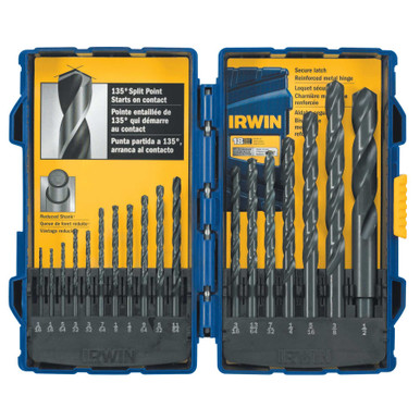 Irwin 18-pc Black Oxide Sets, 1/16" - 1/2" Cut Dia., #IR-314018 (1 Set)