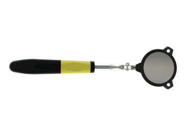 General Tools Telescoping Lighted Inspection Mirrors, 2 in Dia., 12 1/4 in-33 in L, 1 EA, #80557