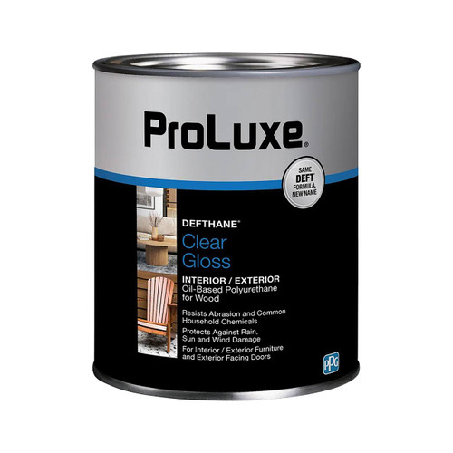 ProLuxe Defthane Polyurethane Clear Gloss, Quart