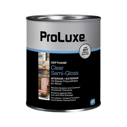 ProLuxe Defthane Polyurethane Clear Semi-Gloss, Quart