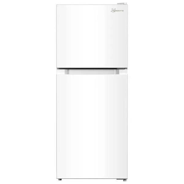 Seasons Energy Star 4.5 Cubic Feet 2-Door Mini Fridge with Freezer in White