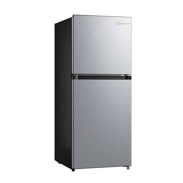 Seasons Energy Star 4.5 Cubic Feet 2-Door Mini Fridge with Freezer in SS look