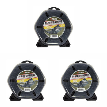 Echo Genuine Black Diamond 217ft Donut .105" (dia.) Trimmer Line, 3 Pack 330105071-3PK