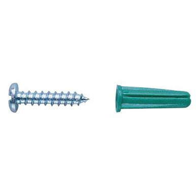 Greenlee Plastic Conical Anchor Kits, #10 x 1 in, 1/KIT, #51840120