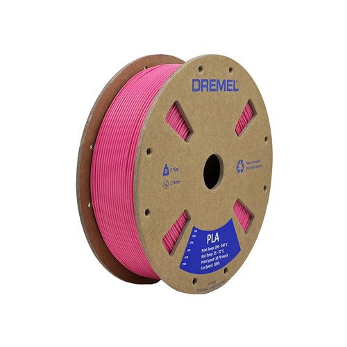 Dremel PLA Filament, 1.75mm, 1.65 lb. Spool, Pink