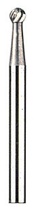 Dremel Tungsten Carbide Cutter, 1/8" dia., Ball nose, 9905