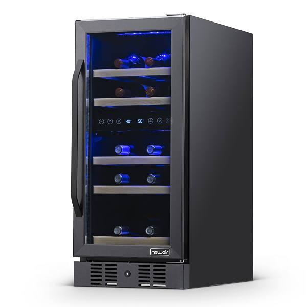NewAir 15Inch Built-In 29 Bottle Dual Zone Wine Fridge