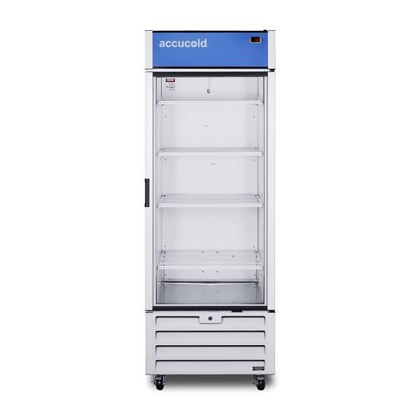 Summit 21.34 Cu Ft Commercial Beverage Refrigerator, Glass Door, Front Lock