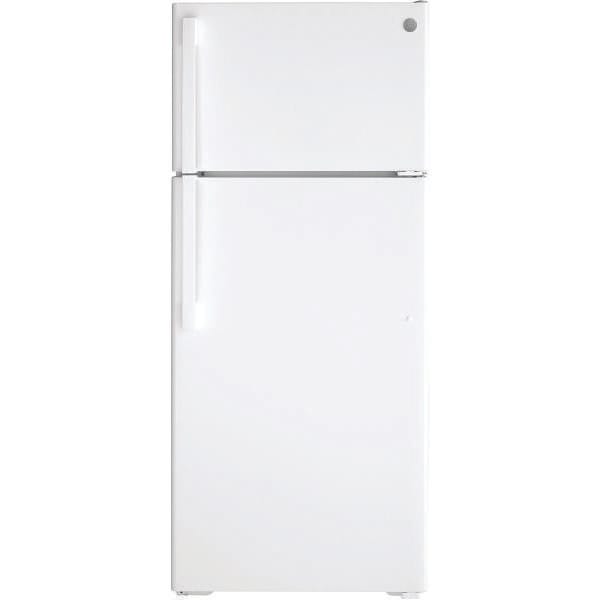 GE ENERGY STAR 17.5 cu. ft. 28in. Top Freezer Refrigerator, White