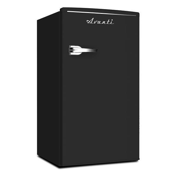 Avanti PRO 3.1 Cu. Ft. Retro COMPACT Refrigerator, Black Rmrs31x1b-Is