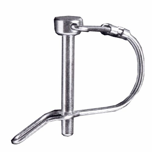 3/8" x 1-3/4" Zinc Round Single Wire Tab Lock Pin