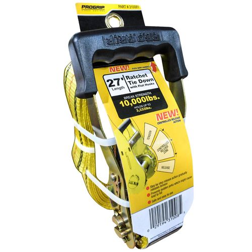 Ratchet Strap, 2 In. x 27 Ft., 3,335 Lbs. Capacity