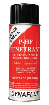 Dynaflux Visible Dye Penetrant Systems, Penetrant, Aerosol Can, 16 oz, 12/CS, #PHF31516