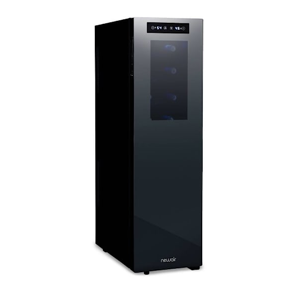 Newair Shadow-T Series Wine Cooler Refrigerator 18 Bottle Dual Temperature Zones, Freestanding Mirrored Wine Fridge
