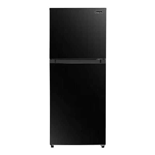 Magic Chef 10.1 Cu. Ft. Refrigerator With Top Freezer In Platinum Steel