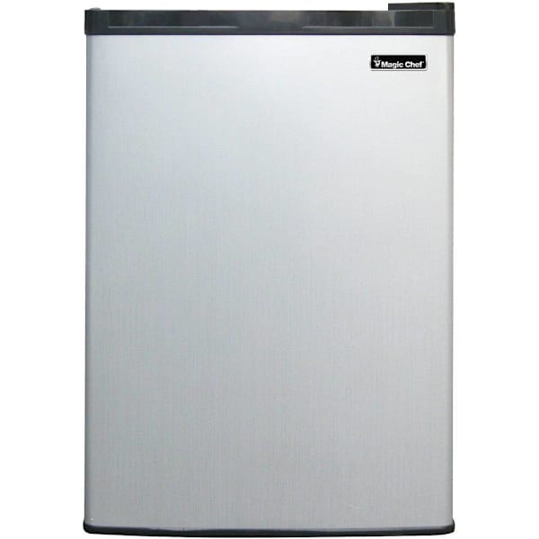 Magic Chef 2.6 Cu. Ft. Mini Fridge In Stainless Steel Look Without Freezer