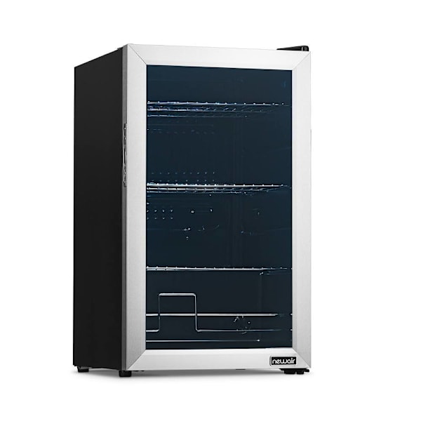 Newair 100-Can Freestanding Stainless Steel Beverage Fridge - 16.93"