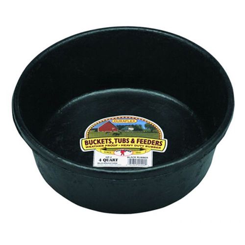 4 Quart Rubber Feed Pan