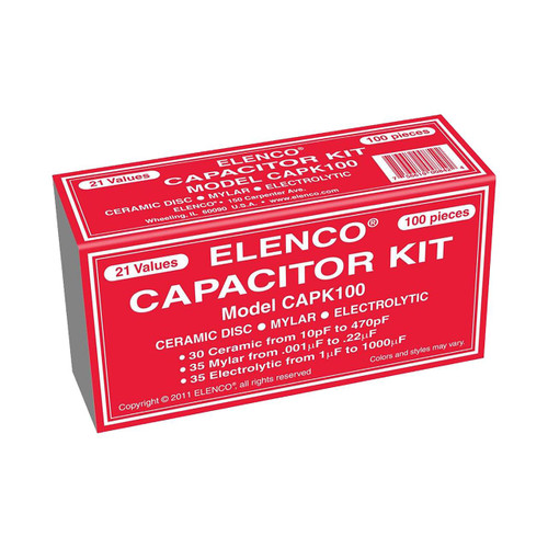 Elenco 100-Piece Capacitor Kit