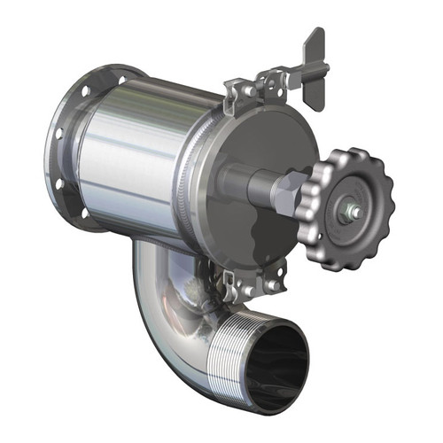 Betts 3 in. Quick Removable Bonnet Hydrolet Valve w/ 90° Elbow - Threaded