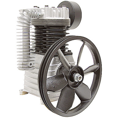 30.16 CFM Two Cylinder Air Compressor Single Stage 5 HP Rol-Air PMP12K35