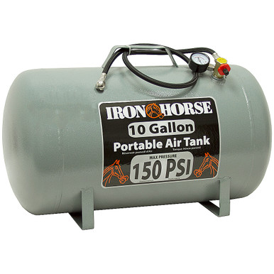 10 Gallon Portable Air Carry Tank Iron Horse LHCT10
