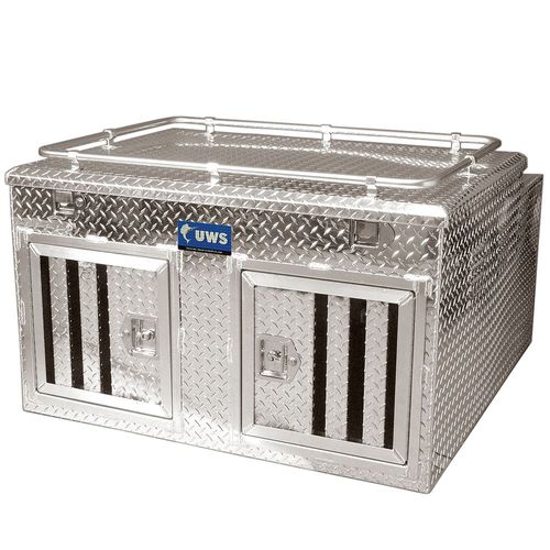 UWS Two Door Dog Box, 48 In. x 48 In. x 27 In., DB-4848N