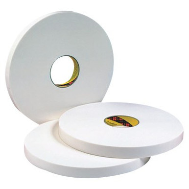 3M Double Coated Urethane Foam Tapes 4016, 1 in x 36 yd, 1/16 in, Natural, 1/RL, #7000048480