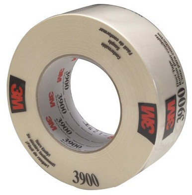 3M Duct Tapes 3900, White, 5.56 in x 5.56 in x 7.7 mil, 1/RL