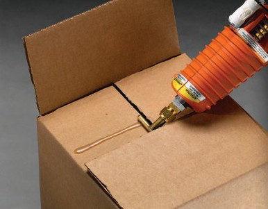 3M Jet-Melt Adhesive 3762, Tan, 5/8 in Dia. x 8 in L, 11/CS