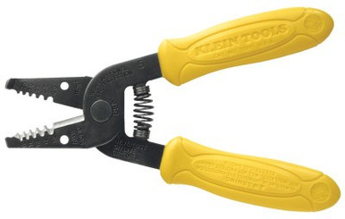 Klein Tools Wire Strippers, 6 1/4 in, 10-22 AWG, 16-26 AWG Stranded, Red, 1/EA, #11046