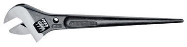 Klein Tools Adjustable-Head Construction Wrenches, 11in Long, 1 5/16 in Opening, Black Oxide, 1/EA, #3227