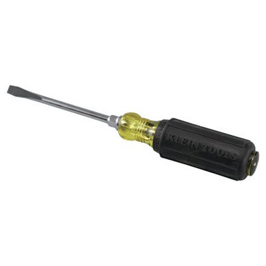 Klein Tools Keystone-Tip Cushion-Grip Screwdrivers, 1/4 in, 8 11/32 in Overall L, 1/EA, #6024