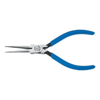 Klein Tools Extra-Slim Long Needle-Nose Pliers, Straight, Forged Steel, 5-5/8 in, 1/EA, #D335512C