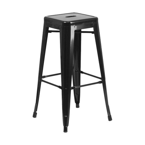 Flash Furniture 30" Metal Stool, Black