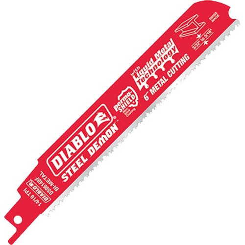 Diablo STEEL DEMON Bi-Metal Reciprocating Blades, 4", 14/18 TPI