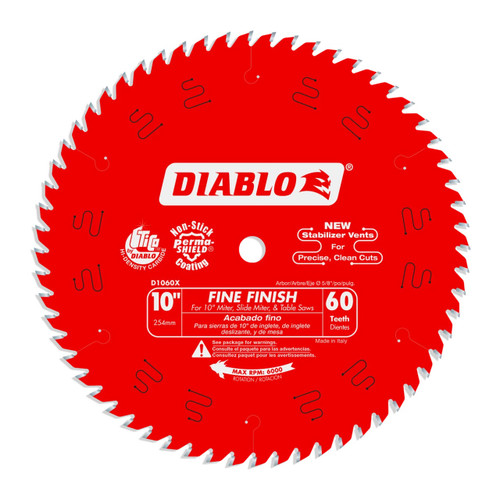 Freud Diablo 10" CT Fine Finish Crosscut Saw Blade