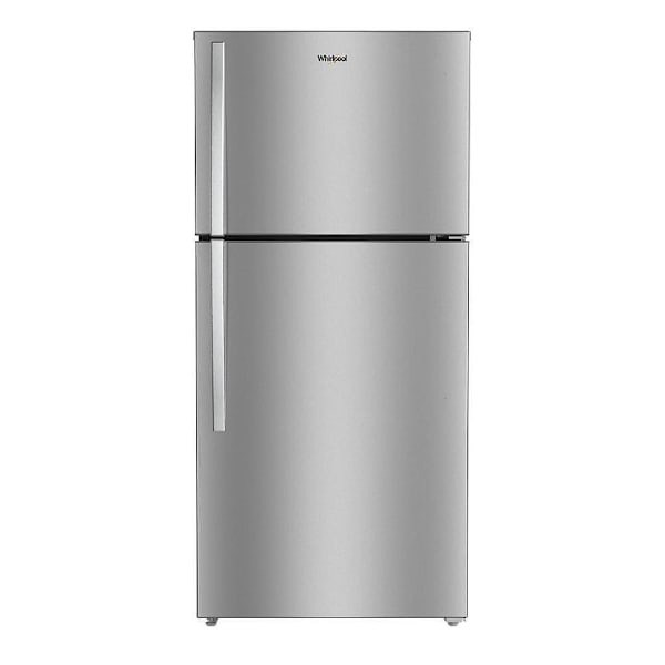 Whirlpool 19.2cf Top Freezer Refrigerator Fingerprint-Resistant Stainless Finish