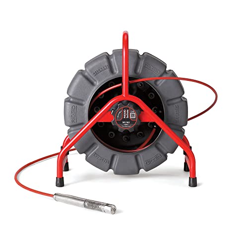 RIDGID 63628 200' Mini SeeSnake Self Leveling TruSense Sewer Camera Reel, Sewer Inspection