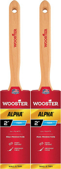 Wooster Genuine 2" Alpha Flat Sash Paintbrush 2-Pack, 4232-2-2PK