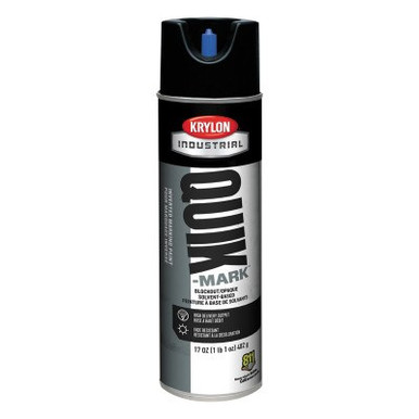 Krylon Industrial Quik-Mark Solvent-Based General Purpose Inverted Marking Paints,17oz, Asphalt Bk, 12 CN/CA, #A03550007