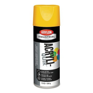 Krylon Industrial ACRYLI-QUIK? Acrylic Lacquer Paint, 12 oz, Daisy Yellow, High Gloss, 6 CN/CA, #K01813A07