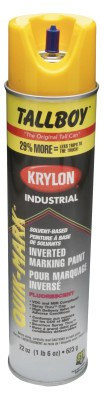 Krylon Industrial TALLBOY Inverted Marking Paints, 22 oz Aerosol Can, Fluorescent Orange, 12 CA, #T03702007