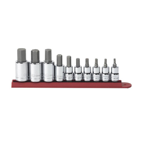 GearWrench 3/8" & 1/2" Hex Bit SAE Socket, 10-Piece Set