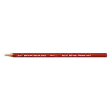 Markal Red-Riter Welder's Pencils, Red, 12/DZ, #96100