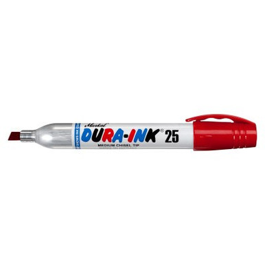 Markal Dura-Ink 25 King Size Markers, Red, 1/4 in, Felt, 1/EA, #96222