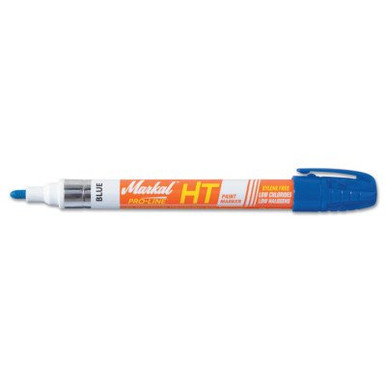 Markal PRO-LINE HT Liquid Paint Markers, Blue, 1/8", Bullet, 12/PK, #97305